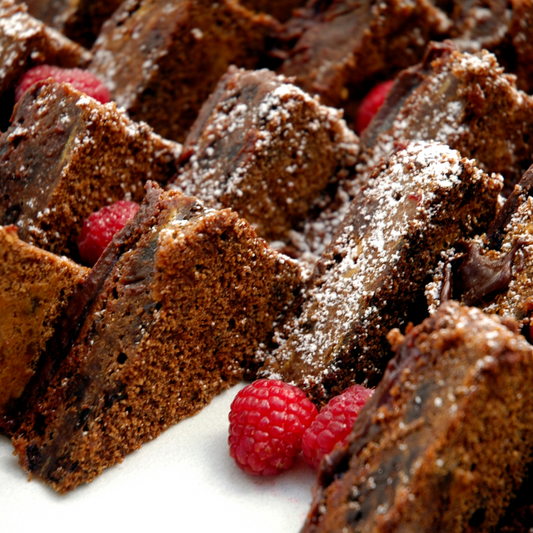 Fudgy VEGAN Raspberry Almond Butter Brownies