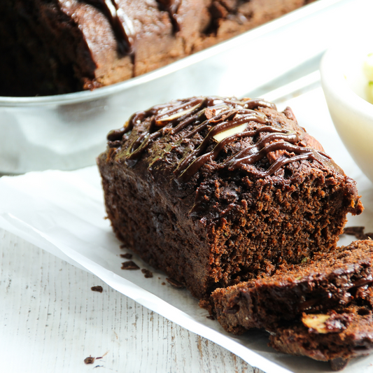 Cream Cocoa Zucchini Bread